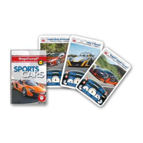 Joc de carti Piatnik, Megatrumpf - Sport Cars, pentru 2-4 jucatori de peste 7 ani